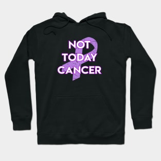 Not Today Cancer Lavender Ribbon Hoodie